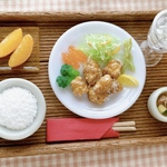 ミニチュア　フェイクフード  唐揚げランチ　セット