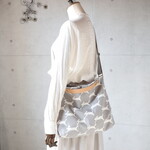 3WAYバッグ（run run run・ライトグレー）ミナペルホネン生地使用・ハンドメイド