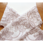 ◇レース半襟・半衿【fleur-de-lis】Grayish pink