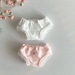 26cmドール用服　レースのパンツ2枚セット　26cmお世話人形ドールパンツ