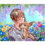 【人物と】あなたとペット、イラストにします