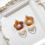 ミルクティー❁"ohana" ❁ イヤリングorピアス