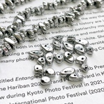 30pcs[ダークシルバー]さざれストーンビーズ　メッキ  m747