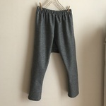 SALE 圧縮ウールニット（杢グレー）で作ったサルエルパンツ