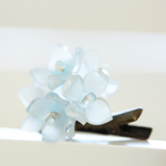 紫陽花のヘアクリップ（水色）