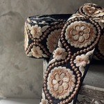 実物のお色味と違う場合があります] インド刺繍リボン　花　インド刺繍　スパンコール　刺繍リボン　リボン　りぼん　※10月8日よりゆうパケットにて発送