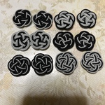 ハンドメイド　水引パーツ　梅結び　シック