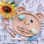 アニマルプレート♡名入れ♡出産祝いや誕生日プレゼントにいかがですか??ウッドバーニング♥