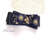 ＊インド刺繍＊華やかリボンバレッタ