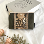 インド刺繍リボンのミニポーチ
