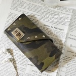 迷彩カモフラ★iPhone5＆iPhone5ｓ＆iPhone5SE★手帳型スマホケース