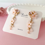 桜 × ビジュー ピアス／イヤリング