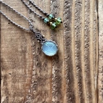 ムーンストーン のプチマクラメネックレス