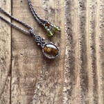 ルチルガーデンクォーツのマクラメネックレス