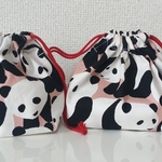 パンダのお弁当袋＆コップ袋