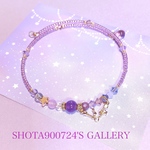 💫［再販5］アメジスト💫　お好きな星座のシングル　ブレスレッド　#minne_new   　#星座　#スワロフスキー　#アメジスト　#アメシスト