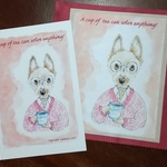 【再販】お茶の時間ヤイチロのメガネ拭き