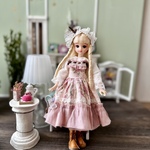 アンティーク風なワンピース　ヘッドドレスとセット