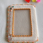 トレカケース　トレカケースデコ　うさぎ🐰　ビーズ刺繍