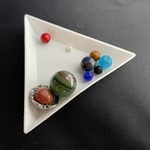 A予約販売　太陽系　九つの惑星ネックレス　ゴールドワイヤー (ステンレスチェーン)
