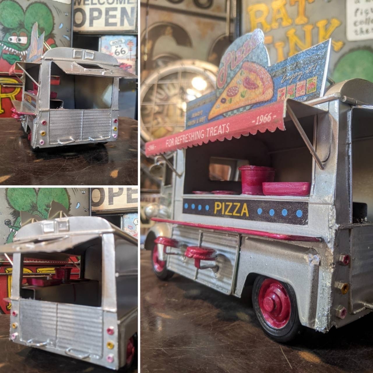 おんぼろ‼ シトロエン Hバンキッチンカー 仕様の モデルカー