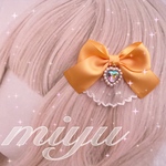ヘアクリップ （ ドット レース パールハート　 ） ロリィタ ゴスロリ