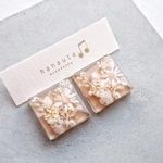jelly flower ＊ pink beige(20×20mm)