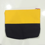 黄色 黒 バイカラー ポーチ