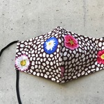 新作 旅するマスク USAコットン カーニバル ブラウン 布 おしゃれマスク 立体 柄マスク