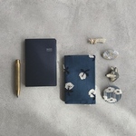 NOLTY ライツメモ小型版　着せ替えカバー　skip bluegray mina perhonen