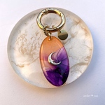 《完成品》moon key ring✴︎アルコールインクアートキーホルダー
