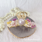 パールとビオラのバンスクリップ（送料無料）