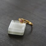 マラヤガーネット　クレマチトCZリング　SILVER925　YG