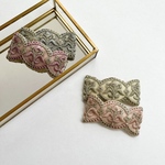 【Indian ribbon】インド刺繍　パッチンピン　キッズ　ベビー　ぱっちんピン