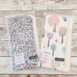 2枚セット＊送料無料ふんわりガーゼハンカチ / 小さなお花＆北欧の森