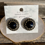 アンティークボタン　クラシカルイヤリング