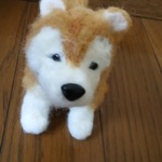 羊毛フエルト秋田犬
