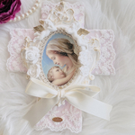 [受注販売］優♡雅♡美　マリア　十字架オブジェ　アロマストーン　名入れ　プレゼント　ギフト　贈り物　結婚祝い　記念日　天使　