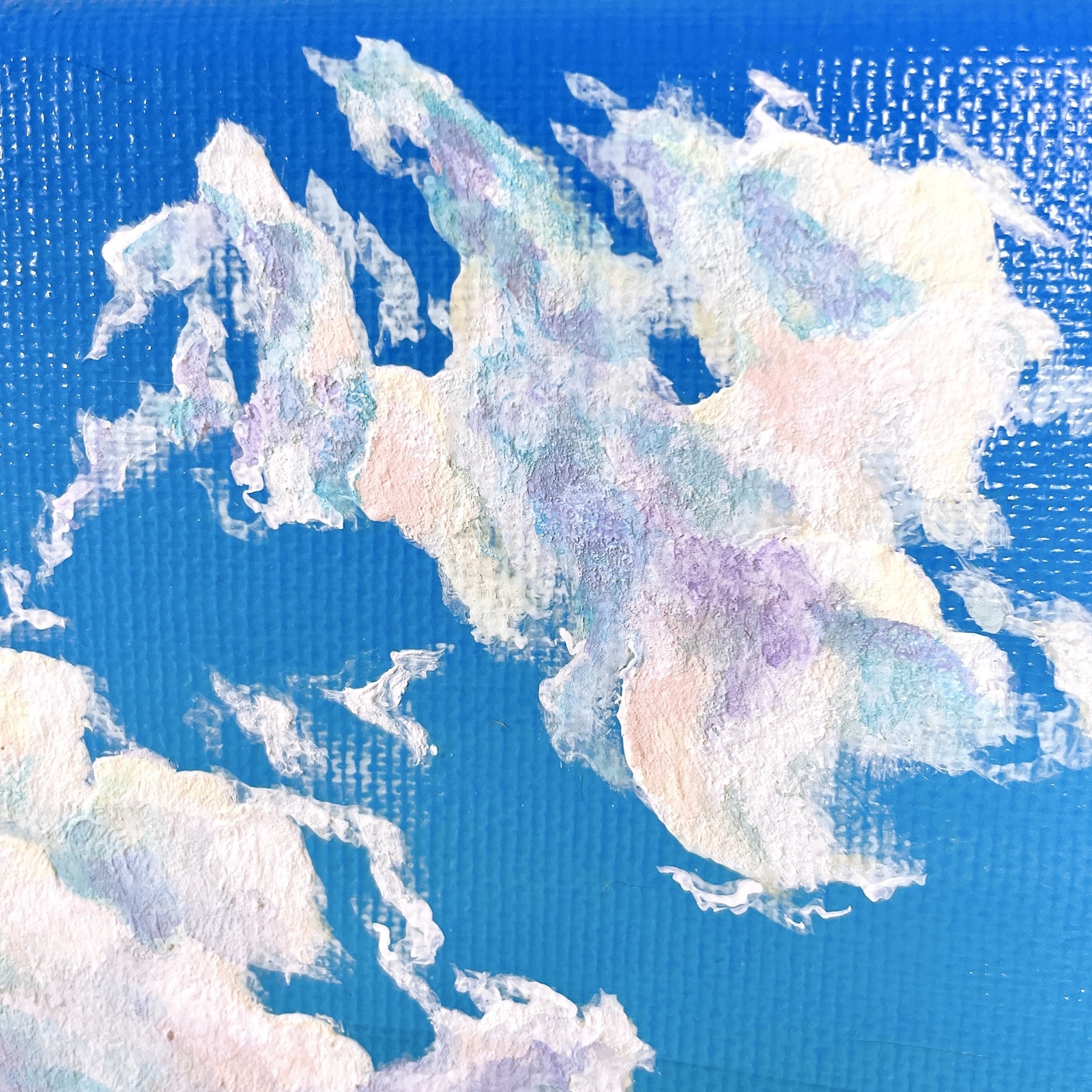 SOLD空・絵画『彩雲』-アクリル画・青空・原画-by麗しの空