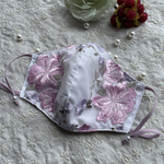 【美艶♡ライトピンク＆ラベンダー】刺繍レースマスク