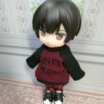 英字セーターとパンツセット☆ねんどろいどどーる服