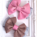 pinkリボンバレッタ