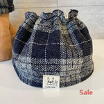 SALE 20%off きのこネックウォーマー(チェック黒)    Mのみ　犬服　犬マフラー　犬ネックウォーマー