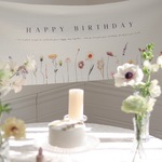|BIRTHDAY TAPESTRY cotton linen（36×100）wildflower