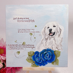 犬の絵　アート　ゴールデンレトリバーの絵