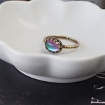 びいどろ真鍮リング　No.7