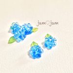  〜和菓子風〜紫陽花寒天のピアス＊小サイズ