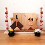 【再145】木製､雛人形､屏風､桜橘､吊し飾り､ひな人形､おひな様､おひなさま【送料無料】