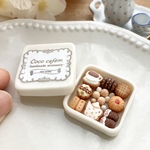 クッキー缶ピンバッジ＊afternoon tea party＊beige