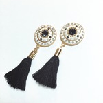 bijou tassel pierce (black)